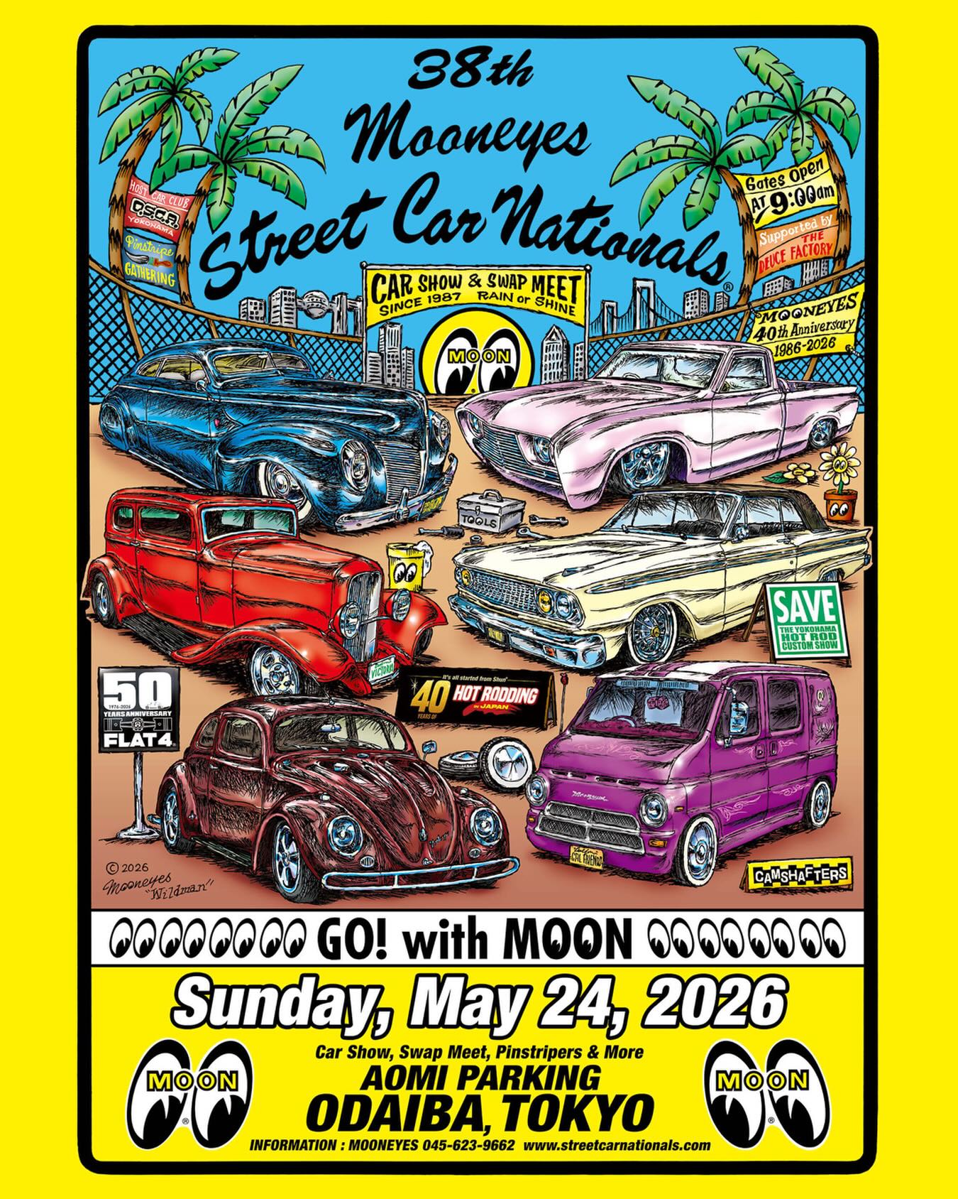 【イベント情報】 38th MOONEYES Street Car Nationals®  にてAWAKEブースの出店が決定いたしました。