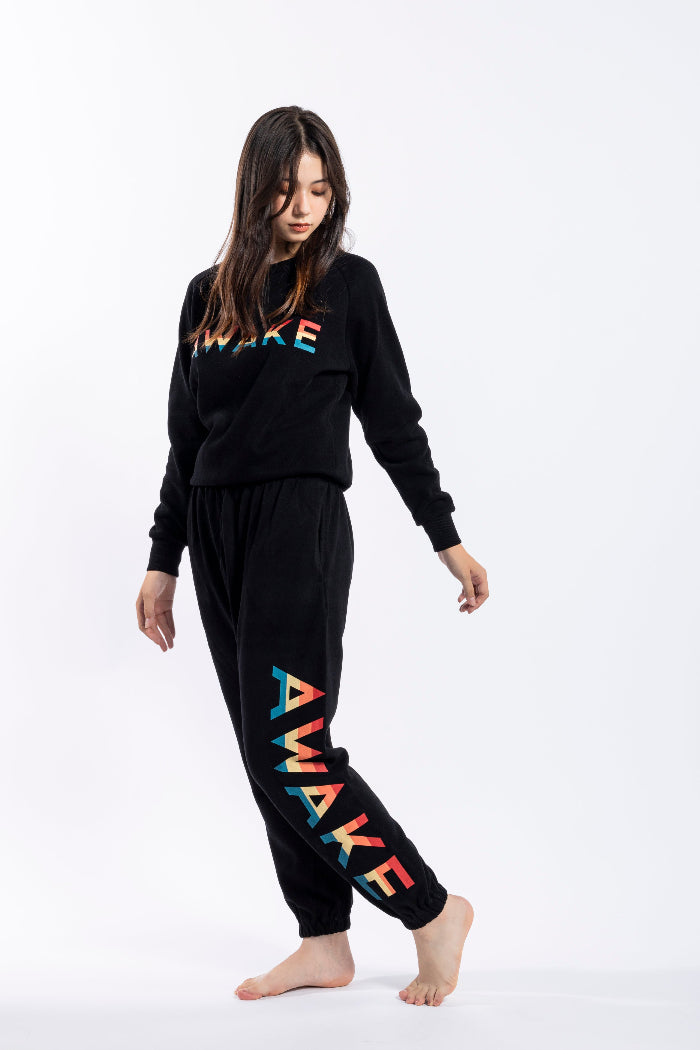 AWAKE LOGO SWEAT PANTS / WOMEN - BLACK – AWAKE Official Web