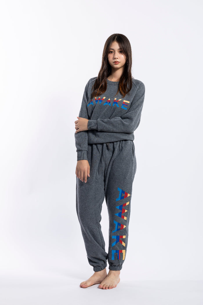 AWAKE LOGO SWEAT PANTS / WOMEN - GRAY – AWAKE Official Web