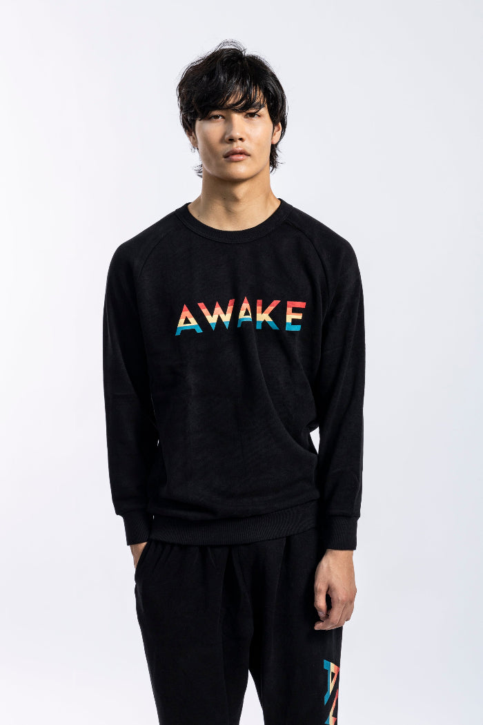AWAKE LOGO SWEAT TOPS / MEN - BLACK – AWAKE Official Web