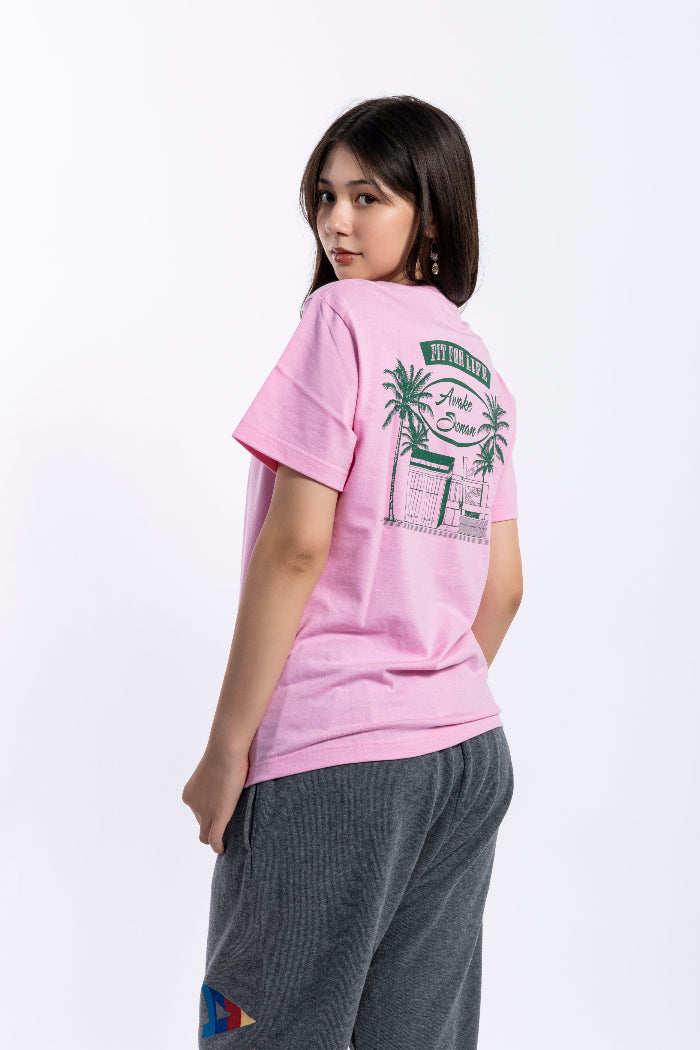AWAKE PALM TEE / WOMEN - PINK – AWAKE Official Web